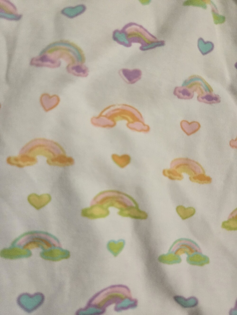 Stoney Clover Ln X Roller Rabbit Short Sleeve Pajama Set with Pastel Rainbow - Picture 5 of 5